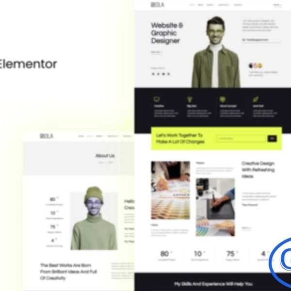 Hola – Personal Portfolio Elementor Template Kit Hola is a sleek and modern Elementor Template Kit designed for professionals, freelancers, agencies, studios, and anyone looking to showcase their portfolio, CV, or services online. With its clean and minimalist design, Hola provides a professional platform to highlight projects, skills, and achievements effectively.