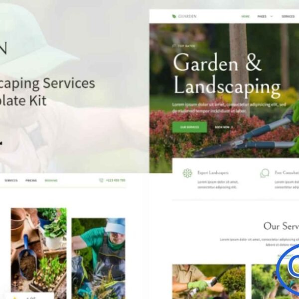 Guarden – Garden & Landscaping Services Elementor Template Kit Guarden is a modern and professional Elementor Template Kit designed for garden and landscaping service websites. Featuring a clean and simple layout with a contemporary design, it is perfect for landscapers, gardeners, florists, landscape architects, groundskeepers, and other nature-related businesses.