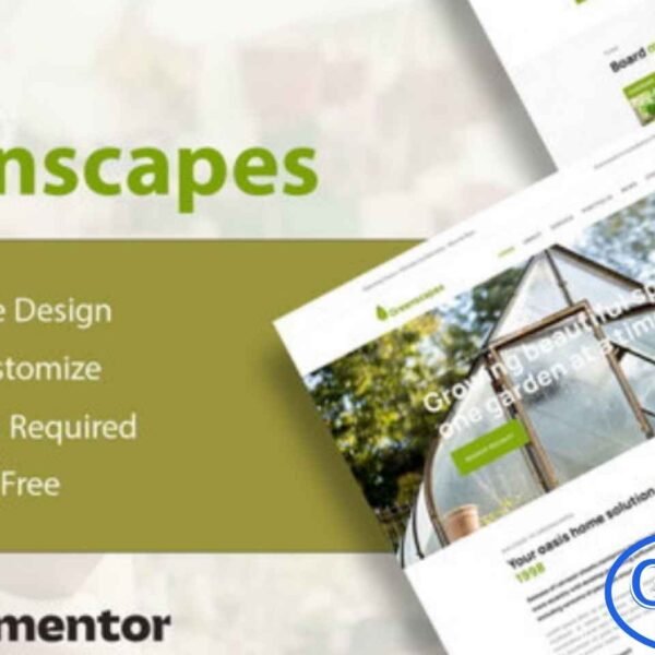 GreenScapes – Garden & Landscape Service Elementor Template Kit GreenScapes is a modern and professional Elementor Template Kit designed specifically for garden, landscaping, and nature-focused service websites. Featuring a clean, simple, and visually appealing layout, this kit helps you build a stunning online presence with ease.