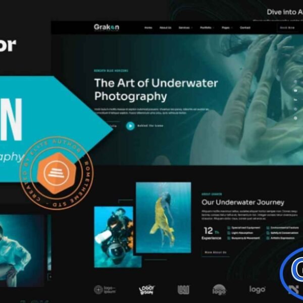 Graken – Underwater Photography Elementor Template Kit Graken is a premium Elementor Template Kit crafted specifically for underwater photography websites. Designed for photographers, scuba divers, ocean explorers, and marine life enthusiasts, this kit offers a stunning visual layout that beautifully showcases underwater imagery.