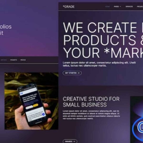 Grade – Creative Agency & Portfolio Elementor Template Kit Grade is a modern and stylish Elementor Template Kit designed for creative agencies, freelancers, designers, and portfolio-based businesses. With its clean layouts and visually engaging design, this kit helps you build a professional online presence that effectively showcases your work and services.