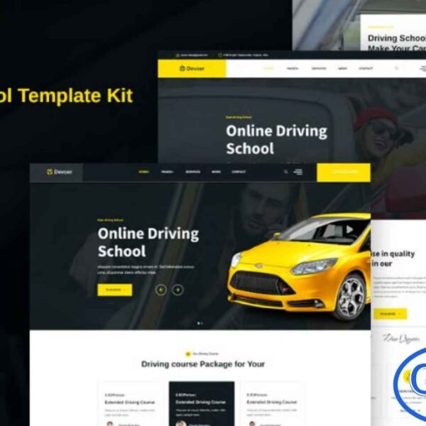 Devore – Driving School Elementor Template Kit Devore is a modern and user-friendly Elementor Template Kit designed specifically for driving schools and driving instructors. Crafted with the latest web design trends in mind, Devore delivers a smooth and intuitive online experience for both students and instructors. The clean layout helps you present courses, instructors, schedules, and enrollment details in a clear and professional way.