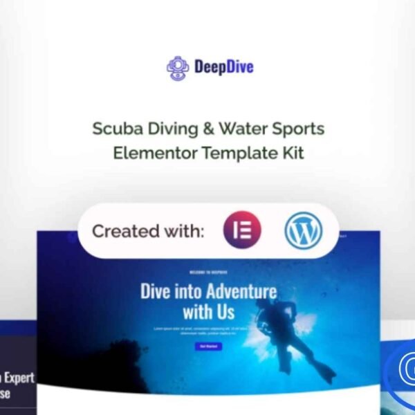 Deepdive – Scuba Diving & Water Sports Elementor Template Kit Deepdive is a professionally designed Elementor Template Kit built specifically for scuba diving schools, water sports services, and marine adventure businesses. Crafted for WordPress using free Elementor elements, this kit allows you to create a stunning and engaging website without any complex development or coding skills.