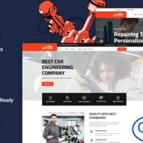 Decho – Car Repair Mechanic Elementor Template Kit Decho is a modern and professional Elementor Template Kit designed specifically for car repair workshops, auto service centers, mechanics, and automotive service companies. It features a clean, eye-catching layout that helps showcase your services, expertise, and customer trust effectively. Built with Elementor, Decho allows you to create a powerful online presence using an intuitive drag-and-drop editor with no coding required.