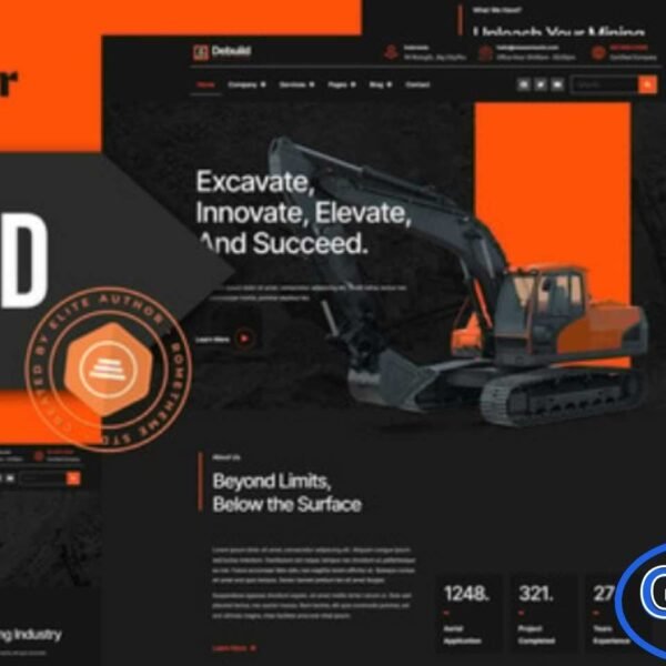 Debuild – Mining & Industry Elementor Pro Template Kit Debuild is a powerful and professionally crafted Elementor Pro Template Kit designed for mining, industrial, and construction-related websites. It offers a modern, robust layout ideal for mining companies, industrial firms, company profiles, and heavy industry businesses looking to build a strong online presence.