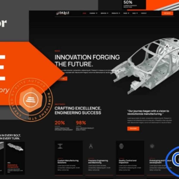 Dazzle – Manufacturing & Factory Elementor Pro Template Kit Dazzle is a modern and professional Elementor Pro Template Kit crafted specifically for manufacturing, factory, and industrial business websites. It is ideal for companies operating in industries such as manufacturing, construction, agriculture, forestry, fisheries, and other industrial sectors.