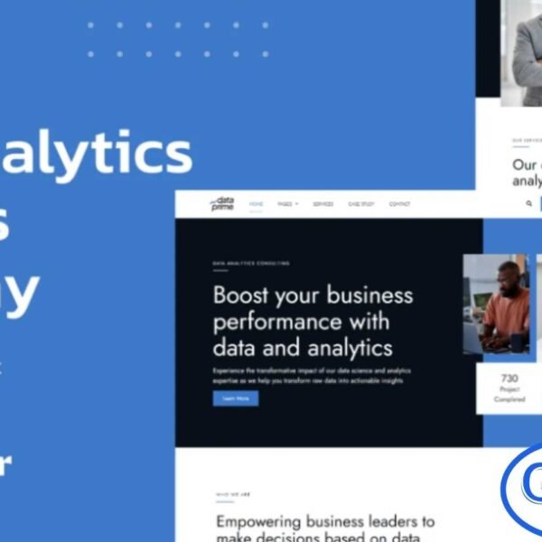Dataprime – Data Analytics Services Elementor Template Kit Dataprime is a modern and professional Elementor Template Kit designed for businesses in data analytics, data science, and technology services. Perfect for creating a sleek WordPress website, Dataprime offers a clean and contemporary design that highlights your services, projects, and expertise.