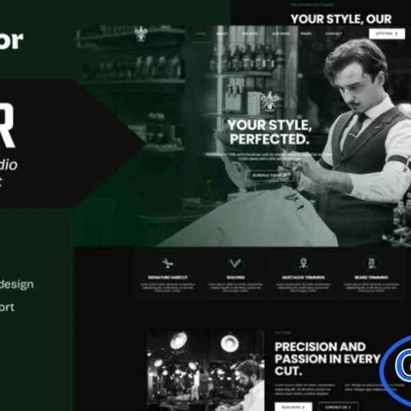 Dapper – Barbershop & Hair Studio Elementor Template Kit Dapper is a stylish and modern Elementor Template Kit designed specifically for barbershops, hair studios, and hairstyling businesses. Perfect for showcasing haircuts, styling services, hair care products, and grooming expertise, Dapper offers a professional and fully responsive design that looks great on any device.