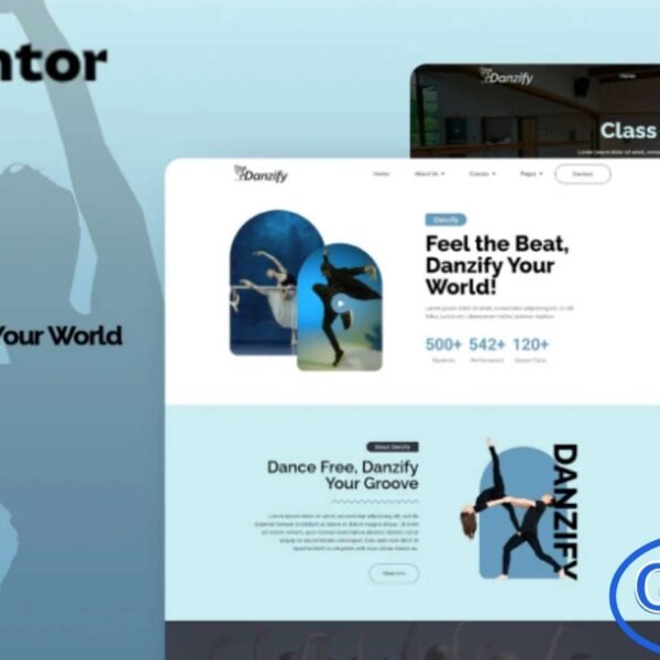 Danzify – Dance Course Elementor Template Kit Danzify is a modern and elegant Elementor Template Kit created specifically for dance studios, academies, and dance instructors. Perfect for showcasing classes, instructors, schedules, and dance events, Danzify features a visually appealing and professional design that engages visitors. Fully compatible with Elementor, it allows easy drag-and-drop customization without any coding.