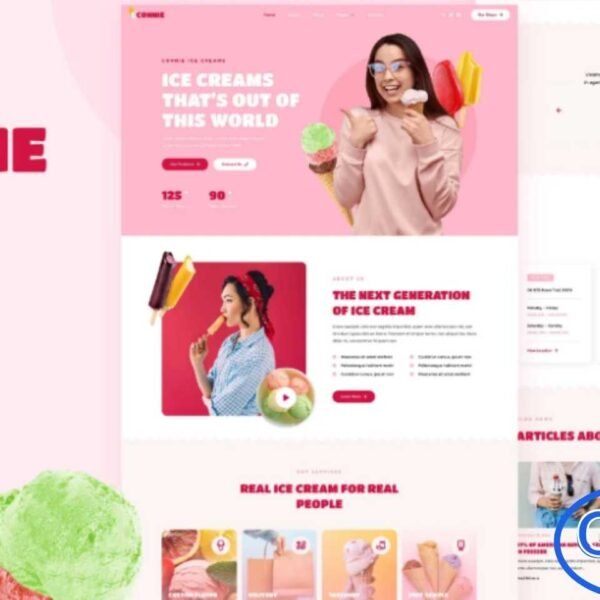 Connie – Ice Cream Shop Elementor Template Kit Connie is a vibrant and modern Ice Cream Shop Elementor Template Kit specially designed for ice cream shops, frozen yogurt stores, cake shops, juice bars, and other food & beverage businesses. This template kit features a simple, clean, and eye-catching design that helps showcase your menu, products, and brand in a visually appealing way.