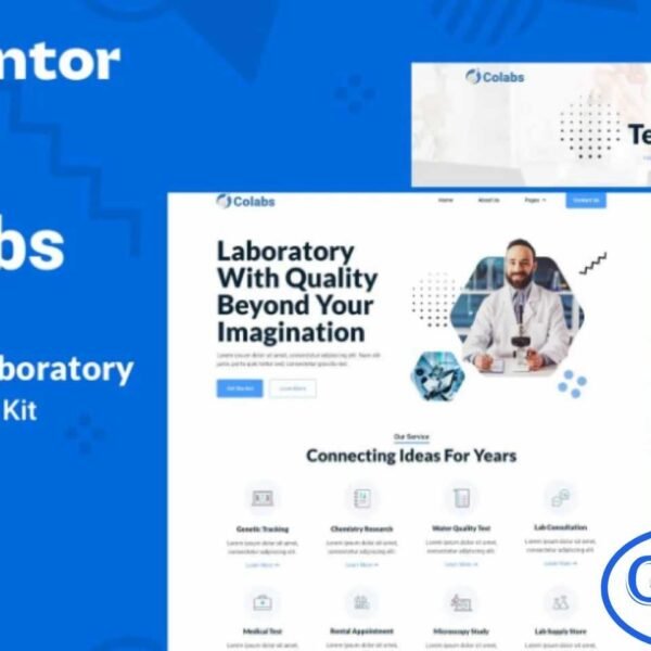 Colabs – Research & Laboratory Elementor Template Kit Colabs is a modern and professional Research & Laboratory Elementor Full Site Kit designed to help you build a complete, high-quality website quickly and easily. This template kit is ideal for research centers, laboratories, scientific institutions, medical labs, and technology-based businesses.