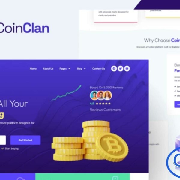 CoinClan – Cryptocurrency Elementor Pro Template Kit CoinClan is a powerful and modern Cryptocurrency Elementor Pro Template Kit designed for crypto businesses, blockchain startups, and investment platforms. This template kit is ideal for cryptocurrency trading, Bitcoin projects, blockchain services, finance companies, and crypto investors.