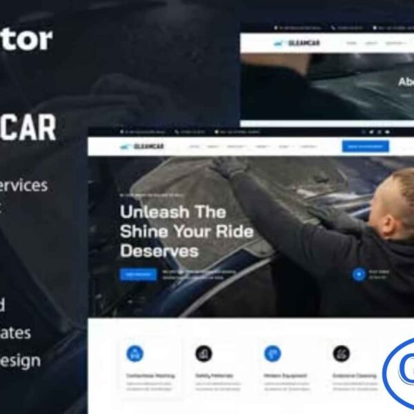 Gleamcar – Car Wash & Detailing Service Elementor Template Kit Gleamcar is a modern and professional Elementor Template Kit crafted for car wash, detailing, and automotive care services. Designed to help you create a polished online presence, this template kit features a clean, dynamic layout that highlights your services, pricing, team, and customer testimonials effectively.
