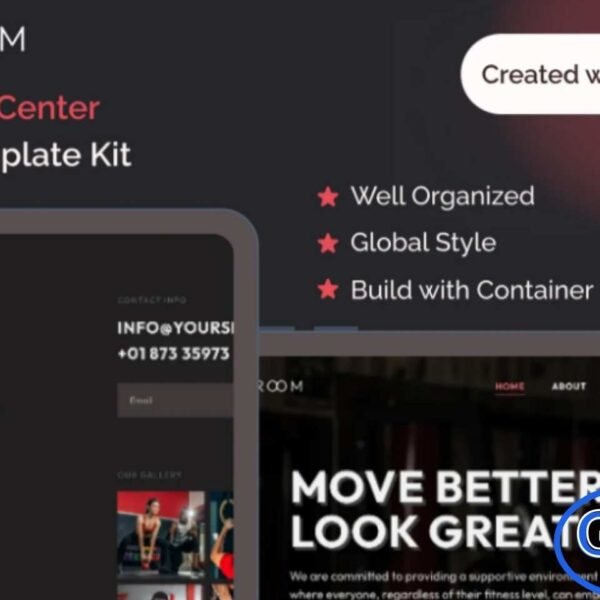 Fitroom – Gym & Fitness Center Elementor Template Kit Fitroom is a powerful and modern Elementor Template Kit designed to help you build a high-impact website for your gym, fitness center, or wellness studio. Packed with 19 professionally crafted templates, it provides everything you need to showcase your facilities, highlight membership plans, promote classes, and engage visitors with eye-catching Opt-in Popups.