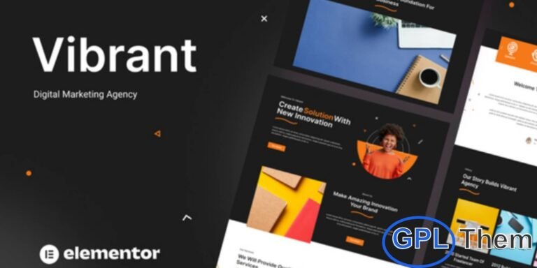 Vibrant – Digital Agency Elementor Template Kit Vibrant is a sleek and modern Elementor Template Kit designed for digital agencies, creative studios, and marketing professionals. Crafted with Elementor Free, this template kit offers a professional and polished online presence for your business.