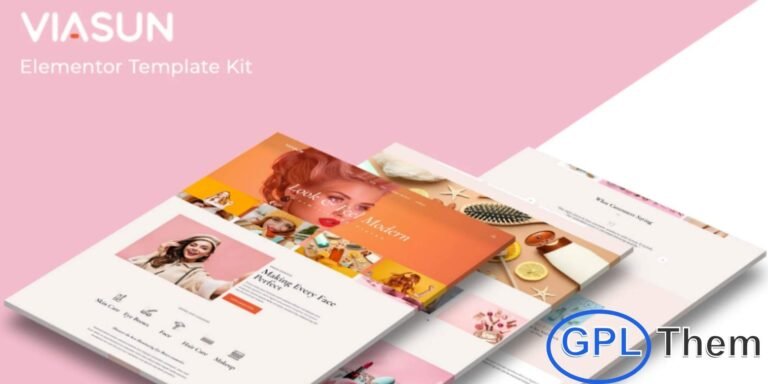 Viasun – Single Product Elementor Pro Template Kit Viasun is a stylish and modern Elementor Pro Template Kit designed for single product websites in beauty, fashion, and related industries. With its elegant and professional design, Viasun helps you build trust with your audience while showcasing your product effectively.