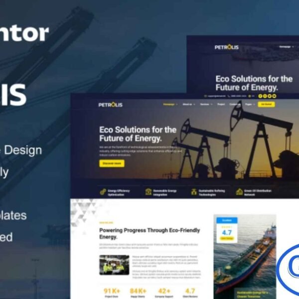 Petrolis – Oil Company & Industrial Elementor Pro Template Kit Petrolis is a professional and modern Elementor Pro Template Kit designed for oil companies, industrial services, manufacturing businesses, and corporate profiles. Featuring 12+ pre-built templates with a sleek and contemporary design, Petrolis makes it easy to create a polished and functional company website quickly.