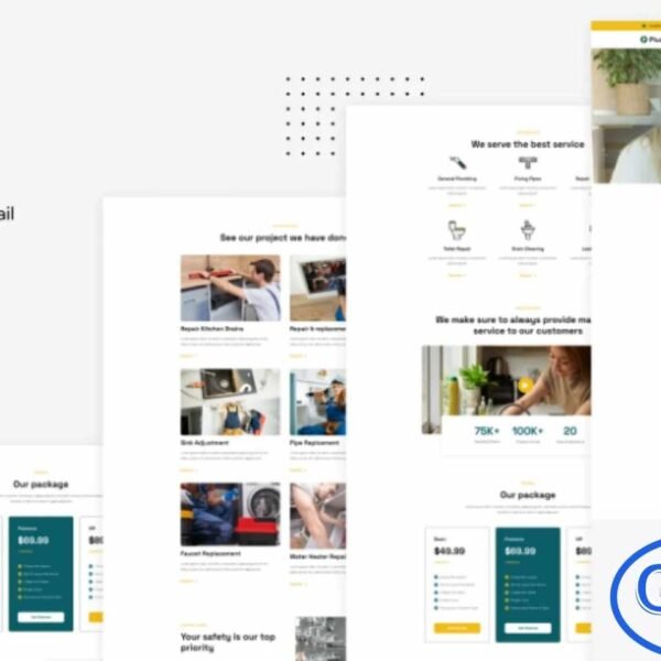 Plumble – Plumbing Services Elementor Template Kit Plumble is a sleek and modern Elementor Template Kit designed for plumbing, home repair, and general maintenance service websites. Ideal for plumbers, HVAC technicians, ventilation experts, and home care service providers, this kit helps you build a professional online presence with ease. Its clean layout and polished design ensure your services look trustworthy and high-quality.