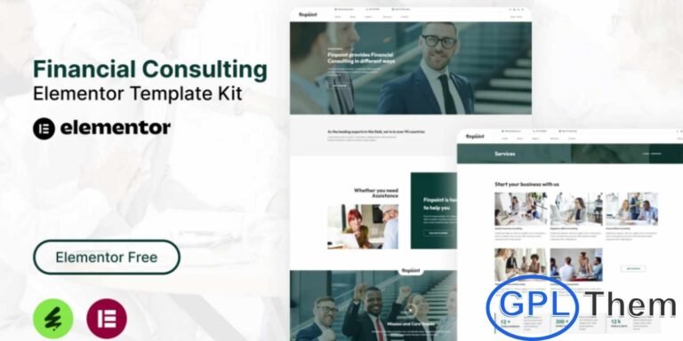 Finpoint – Financial Consulting Elementor Template Kit Finpoint is a modern and fully responsive Financial Consulting Elementor Template Kit designed to help you build a professional website with ease. With its clean layouts and intuitive customization options, this kit is ideal for Business Consulting, Financial Advisors, Corporate Services, Startups, Business Finance, and other related industries.