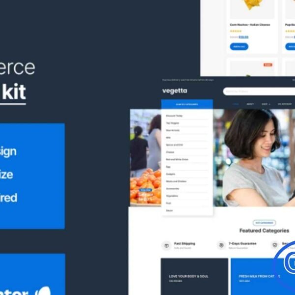 Vegetta – Supermarket Multipurpose WooCommerce Elementor Kit Vegetta is a versatile WooCommerce Elementor Template Kit designed for supermarkets, grocery stores, retail shops, and multipurpose e-commerce websites. Built to work smoothly with Elementor and the Hello Theme, this kit helps you create a clean, modern, and fully responsive online store without coding.