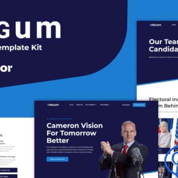 Votegum – Candidate Election Elementor Template Kit Votegum is a modern and flexible Candidate Election Elementor Template Kit designed to help political candidates create a professional online presence with ease. Built with a clean and responsive layout, this kit is ideal for showcasing campaign messages, agendas, achievements, and public engagement content.