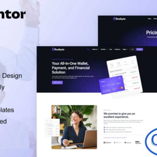 FinaByte – SaaS & Fintech Startup Elementor Template Kit FinaByte is a premium Elementor Pro Template Kit crafted for SaaS and fintech startup websites. Featuring 12+ professionally designed templates, it offers a sleek, modern layout that helps businesses create a high-impact digital presence with ease.