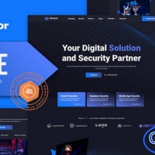 Vecure – Cyber Security Services Elementor Template Kit Vecure is a cutting-edge Cyber Security Services Elementor Template Kit designed to help security firms, IT companies, tech startups, and digital service providers build a strong, trustworthy online presence. Featuring 14 professionally crafted templates, this kit delivers a fully responsive, modern, and clean layout that ensures your website looks flawless on all devices.