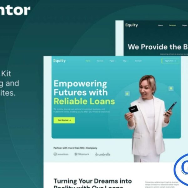 Equity – Banking & Business Loan Elementor Template Kit Equity is a sleek and modern Elementor Template Kit crafted specifically for banking institutions, business loan providers, and financial consultation services. With its clean layout and professional styling, this kit offers the perfect foundation to build a trustworthy and high-performing finance website.