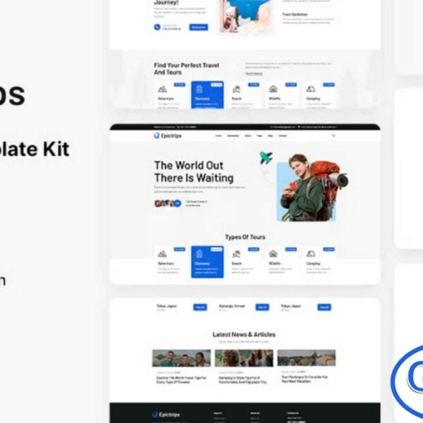 EpicTrips – Travel & Tour Elementor Template Kit EpicTrips is a vibrant and beautifully structured Elementor Template Kit crafted for travel agencies, tour operators, and adventure-focused websites. Designed to showcase travel packages, destination highlights, and guided tours with clarity and visual appeal, this kit helps you inspire travelers and boost bookings.