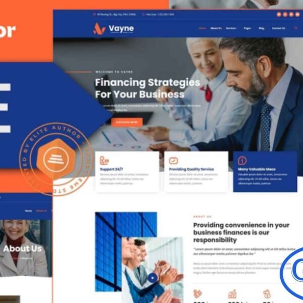 Vayne – Financial Consulting Elementor Template Kit Vayne is a professional Elementor Template Kit designed for financial consulting, business advisors, and consulting agencies. Featuring 14+ fully responsive and modern pre-built templates, Vayne provides a clean, customizable design that allows you to showcase your services, projects, and expertise with style.