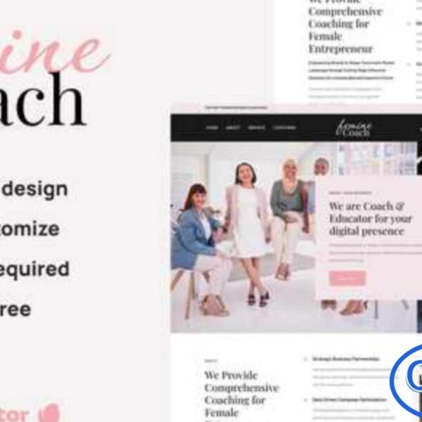 Femine – Feminine Business Coach Elementor Template Kit Femine is a beautifully crafted Elementor Template Kit designed for feminine business coaches, entrepreneurs, mentors, bloggers, and personal branding websites. Featuring a clean, modern, and elegant layout, this kit helps you build a professional online presence that reflects confidence and clarity.