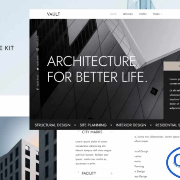 Vault – Architecture & Interior Design Elementor Template Kit Vault is a modern and professional Elementor Template Kit designed for architecture and interior design websites. Perfect for architects, interior designers, design studios, and creative agencies, Vault helps you showcase your projects, services, and portfolio with style. Fully responsive and easy to customize using Elementor, this template kit allows you to build a professional website quickly without writing a single line of code.