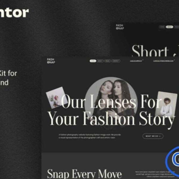 Fashnap – Fashion Photography & Creative Portfolio Elementor Template Kit Fashnap is a sleek and modern Elementor Template Kit crafted for creating stunning websites in the fashion photography and creative portfolio space. Designed for photographers, freelance designers, and creative professionals, this kit helps you showcase your work with elegance and visual impact.