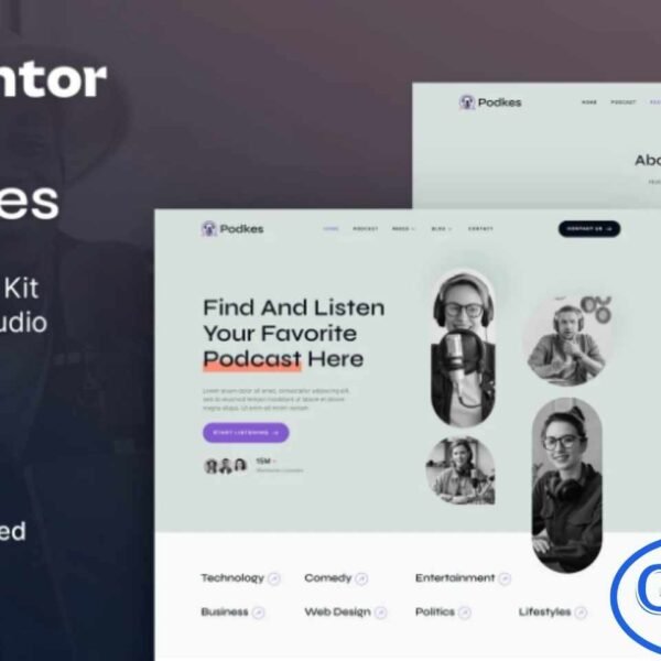 Podkes – Podcast & Audio Streaming Elementor Template Kit Podkes is a modern and fully-featured Elementor Template Kit designed for podcasters, audio streaming services, radio stations, and podcasting networks. Its professional layout and intuitive design make it easy to showcase episodes, playlists, hosts, and media content effectively. Perfect for online radio, internet radio, and multimedia platforms, Podkes provides a polished and engaging online presence for your audience.