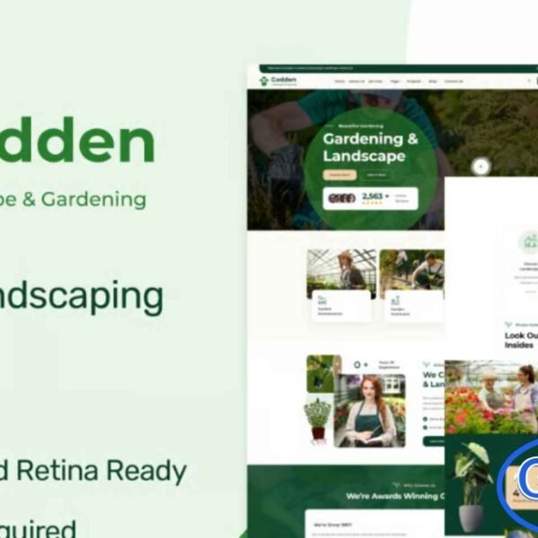 Gadden – Garden & Landscaping Elementor Template Kit Gadden is a modern and beautifully designed Elementor Template Kit created for garden and landscaping businesses, including landscaping services, lawn care, gardening, florists, and flower shops. With its clean, visually appealing, and unique layout, Gadden helps you establish a professional and attractive online presence.