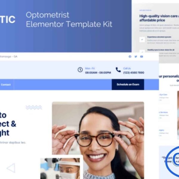 EyeBotic – Optometrist Elementor Pro Template Kit EyeBotic is a professional Elementor Pro Template Kit designed specifically for optometrists, ophthalmologists, and eye care clinics. This template kit includes a comprehensive selection of pre-designed pages perfect for showcasing eye exams, eye surgery services, vision care, and related treatments.