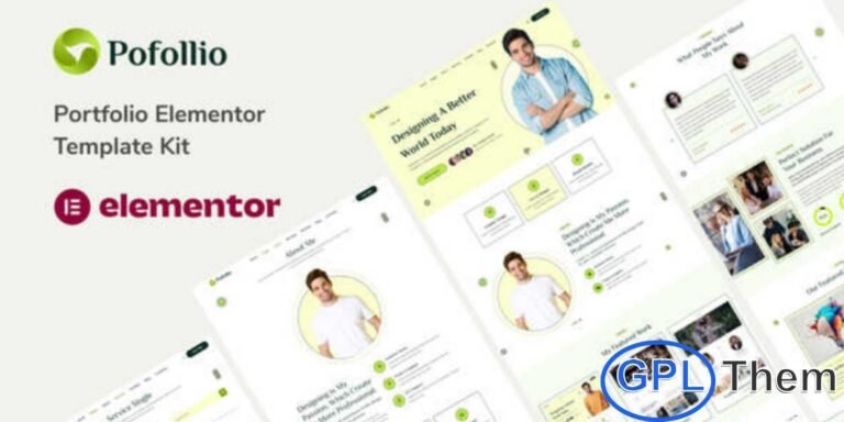 Pofollio – Portfolio Elementor Template Kit Pofollio is a sleek and professional Elementor Template Kit designed for portfolio websites, ideal for freelancers, designers, photographers, and creative professionals. This kit allows you to showcase your work, projects, and achievements in a visually appealing and organized manner.