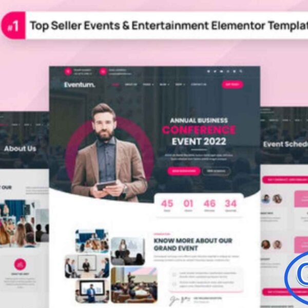 Eventum – Event & Conference Elementor Template Kit Eventum is a versatile Elementor Template Kit designed to create professional websites for conferences, events, exhibitions, expos, festivals, seminars, workshops, and meetups. With a clean and modern design, this template kit allows you to showcase event details, schedules, speakers, and registration options effortlessly.