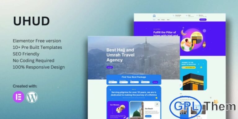 Uhud – Hajj & Umrah Travel Elementor Template Kit The Uhud – Hajj & Umrah Travel Elementor Template Kit is a beautifully crafted collection of ready-to-use layouts designed specifically for the Elementor page builder. Ideal for travel agencies and tour operators specializing in Hajj and Umrah packages, this template kit ensures a clean, modern, and fully responsive design.