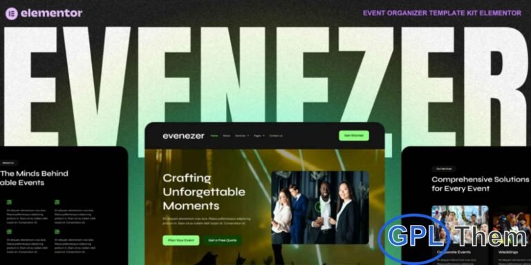 Evenizer – Event Organizer Elementor Template Kit Evenizer is a modern and dynamic Elementor Template Kit designed specifically for event organizers, planners, and agencies. With a professional and engaging design, this kit allows you to showcase your services, highlight past events, and attract new clients effortlessly. Its clean, intuitive layout is fully customizable, enabling you to tailor each section to your brand’s unique style.