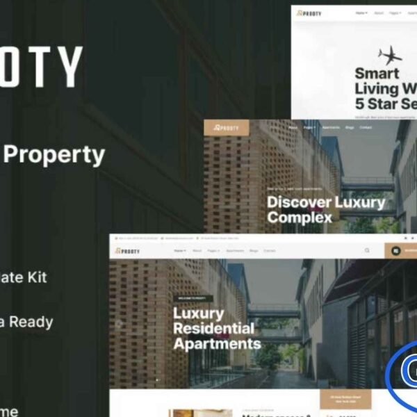 Prooty – Single Property Elementor Template Kit Prooty is a professional Elementor Template Kit designed specifically for single property listings and real estate projects. Ideal for real estate agents, property developers, and independent listings, this kit provides a clean, modern, and visually appealing layout to showcase your property’s features effectively.
