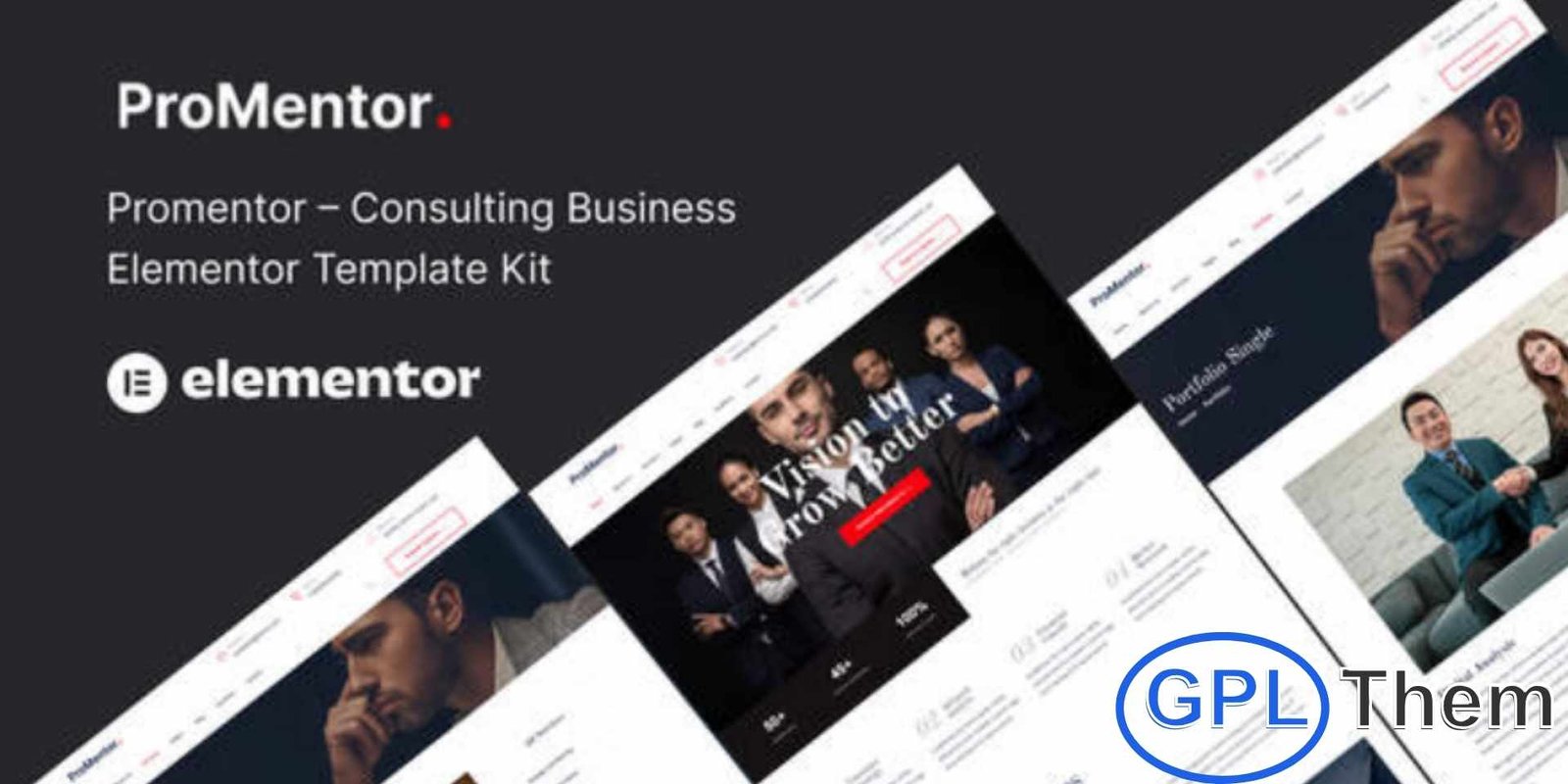 Promentor – Business Consulting Elementor Template Kit Promentor – Business Consulting Elementor Template Kit Promentor is a professional Elementor Template Kit designed for business consulting firms, corporate advisors, and consulting agencies. With a clean, modern, and professional design, this kit allows you to showcase your services, team, client testimonials, and business solutions effectively.