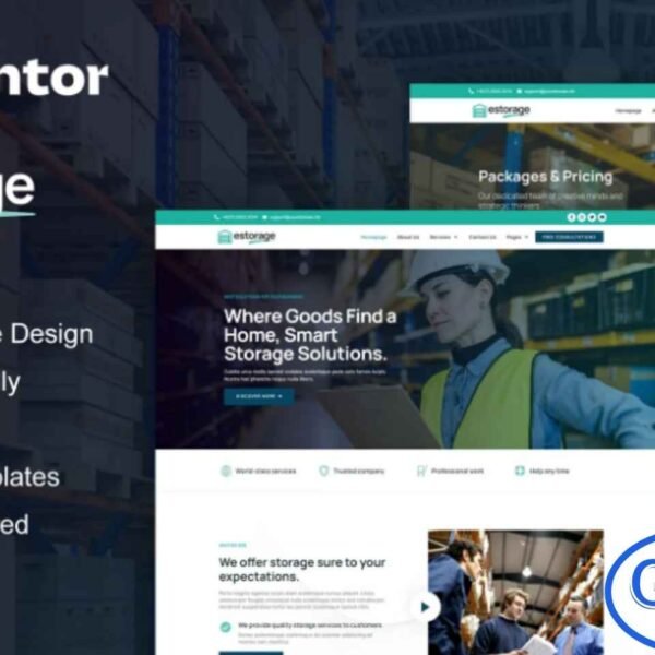 Estorage – Storage Service Company Elementor Pro Template Kit Estorage is a professionally crafted Elementor Pro Template Kit designed for storage service companies aiming to build a modern and trusted online presence. Packed with 12+ pre-built templates, this kit features a clean layout, elegant styling, and a fully responsive design that adapts seamlessly across all devices.