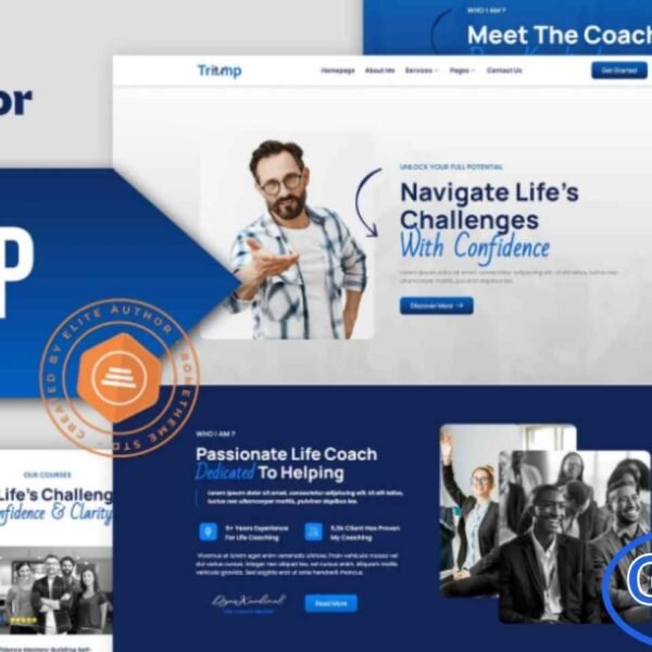Triump – Life Coach & Motivator Elementor Template Kit The Triump – Life Coach & Motivator Elementor Template Kit is expertly designed for life coaches, motivational speakers, mentors, consultants, trainers, therapists, and online course creators. This versatile kit includes a polished collection of templates perfect for showcasing coaching programs, personal development services, success stories, and training sessions.