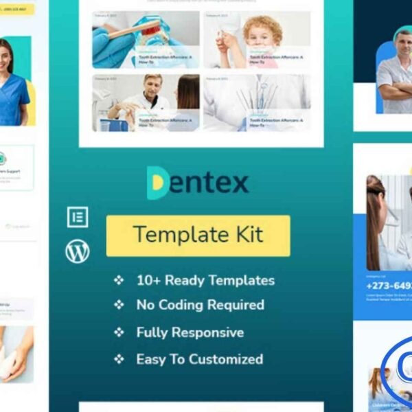 DENTEX – Dentist & Dental Care Elementor Template Kit DENTEX is a modern and professional Elementor Template Kit designed to help dental clinics, dental care centers, and oral health professionals build a polished WordPress website with ease. Crafted specifically for Elementor Page Builder, this kit includes ready-made page layouts that make it simple to showcase your team, services, pricing, treatments, and more—without writing a single line of code.