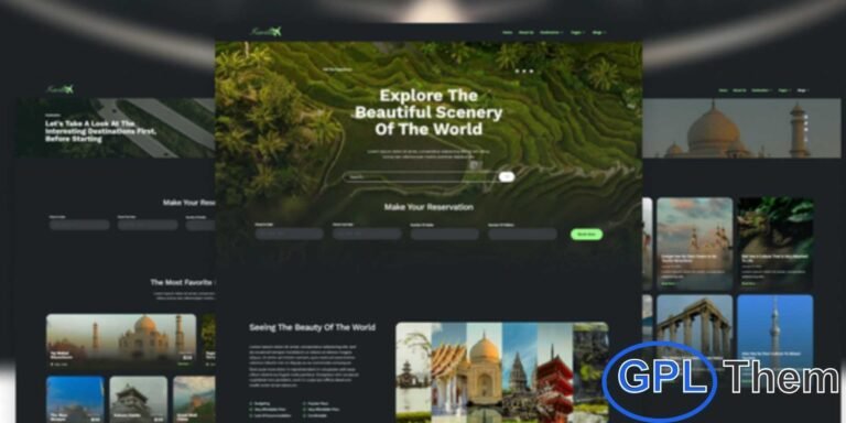 Travilla – Travel & Accommodation Elementor Template Kit The Travilla – Travel & Accommodation Elementor Template Kit is a modern, minimalistic design solution crafted for tropical vacation retreats, luxury accommodations, elegant resorts, and contemporary travel platforms. Perfect for creating clean and visually appealing travel websites, this kit helps you showcase destinations, stays, and experiences with a refined, modern aesthetic.