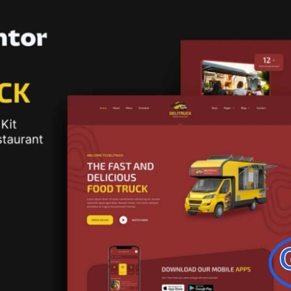 Delitruck – Food Truck & Restaurant Elementor Template Kit Delitruck is a modern, clean, and fully responsive Elementor Template Kit designed to help you build a professional website for Food Trucks, Restaurants, Burger Bars, Bistros, Street Food vendors, and other food-related businesses. Crafted with a sleek and engaging layout, this kit ensures your site looks stunning on every device.
