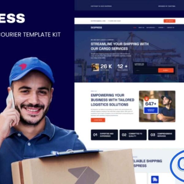 Ekspress – Logistic Shipping & Courier Elementor Template Kit Ekspress is a modern and professional Logistic, Shipping & Courier Elementor Template Kit crafted to help businesses build a fast, reliable, and efficient online presence. Designed for logistics companies, courier services, transportation providers, and delivery agencies, this kit offers clean layouts that highlight your services with clarity and precision.