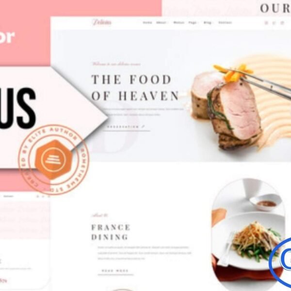 Delicius – Restaurant Elementor Template Kit Delicius is a modern and beautifully designed Restaurant Elementor Template Kit featuring 12+ professionally crafted templates. Built with a fully responsive and clean layout, this kit makes it easy to create a stunning website for restaurants, cafés, bars, culinary services, and food-related businesses.