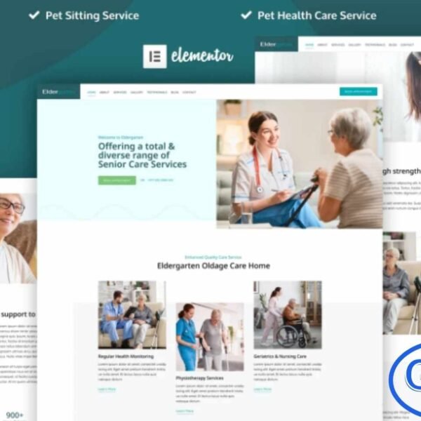 Eldergarten – Elder Care & Senior Home Elementor Pro Template Kit Eldergarten is a professional and SEO-friendly Elementor Pro Template Kit designed specifically for elder care services and senior home facilities. It is ideal for nursing homes, assisted living centers, retirement communities, senior care agencies, and healthcare providers.